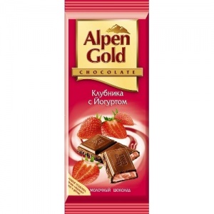 Шоколад Alpen Gold Клубника/йогурт 85 г